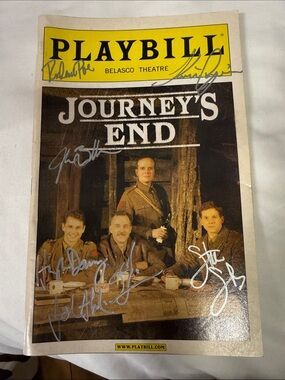 Signed- Playbill Journey's End Signed Theater Program - Playbill Yellow Cover